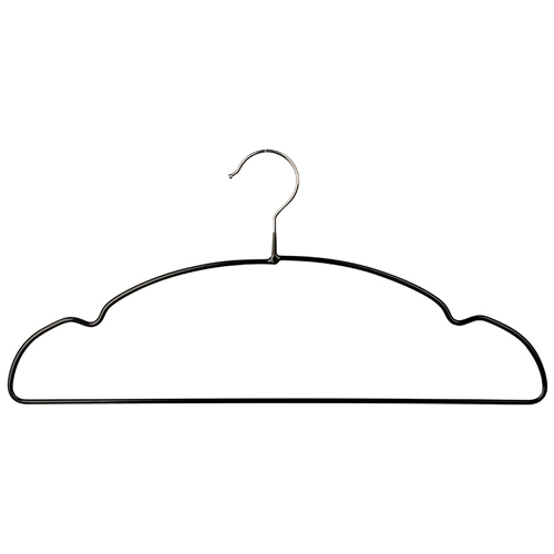 Набор вешалок металлических с ПВХ покрытием, 5 шт, черный