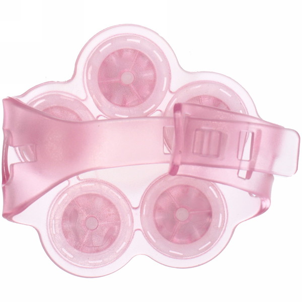 Массажер для тела "Flower" 5 роликов, 10*8 см, розовый