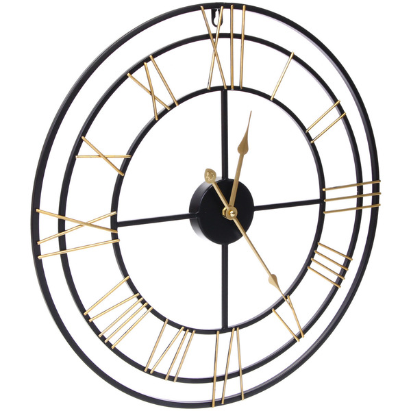 Часы настенные "LOFT HOME " 50см, желтые цифры