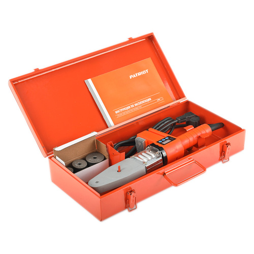 Аппарат для сварки пластиковых труб PATRIOT PW 800,  ЖК дисплей, 800 Вт