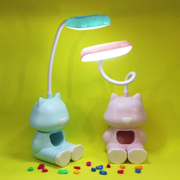 Светильник настольный "Marmalade-Кот Томас" LED 28*8,5*8см USB 2W 5V, Мятный