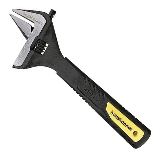 Ключ разводной 250 мм, обрезиненная рукоятка, Hanskonner HK1045-11-250