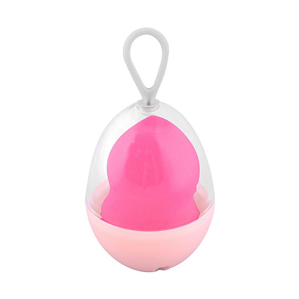 Спонж для макияжа в контейнере "Восторг". Размер спонж 4х4х5,5 см.