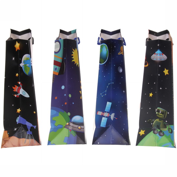 Пакет подарочный "Космос" 18*24*8,5 см