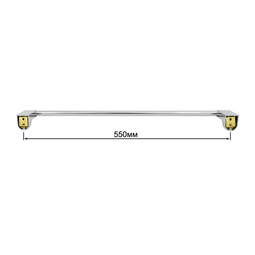Полотенцедержатель одинарный "Solinne" Коллекция Mirror, хром