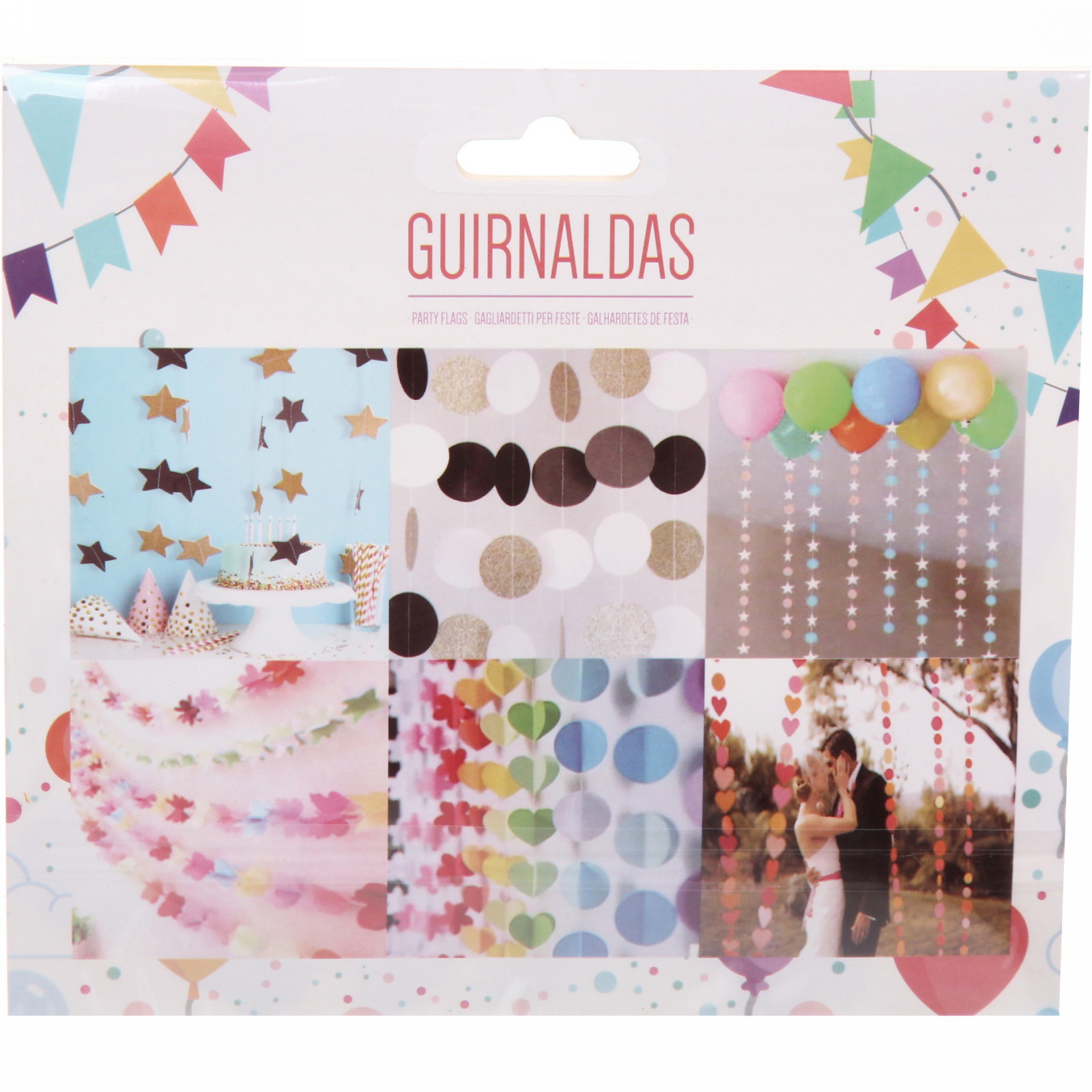 Растяжка "Вечеринка" 2,5 м 5 см Глиттер, (24 штук), красный