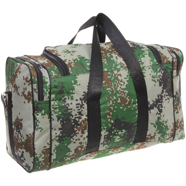 Сумка дорожно-спортивная "KANADA", цвет серый, камуфляж, 4 кармана, 27л, 60*34*25см (без лого)