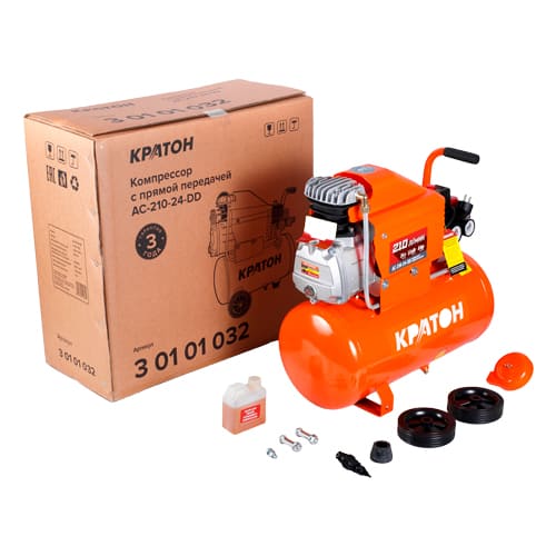 Компрессор с прямой передачей Кратон AC-210-24-DD