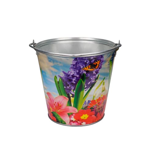 Ведро оцинкованное 7л с декором Лысьва (1/10)