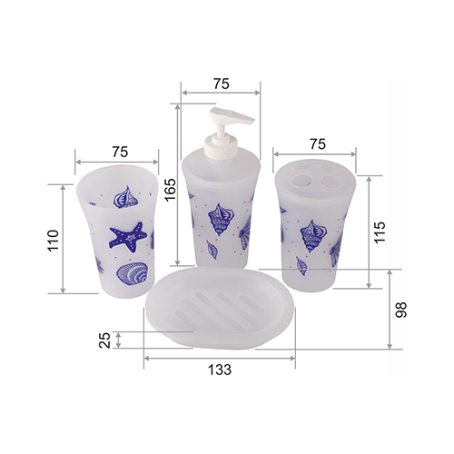 Набор Delphinium "Ракушки", пластик