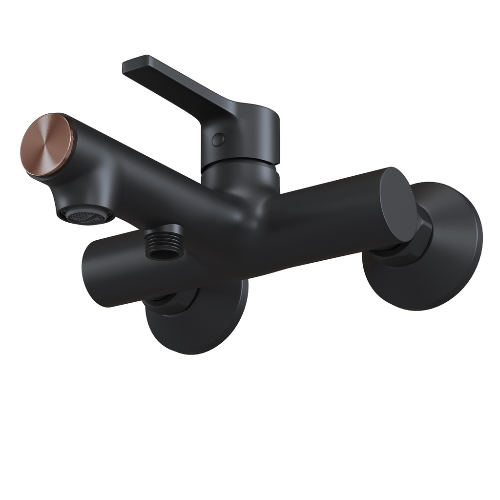 Смеситель для ванны 35k MIXLINE ML23-01 "Round Black"