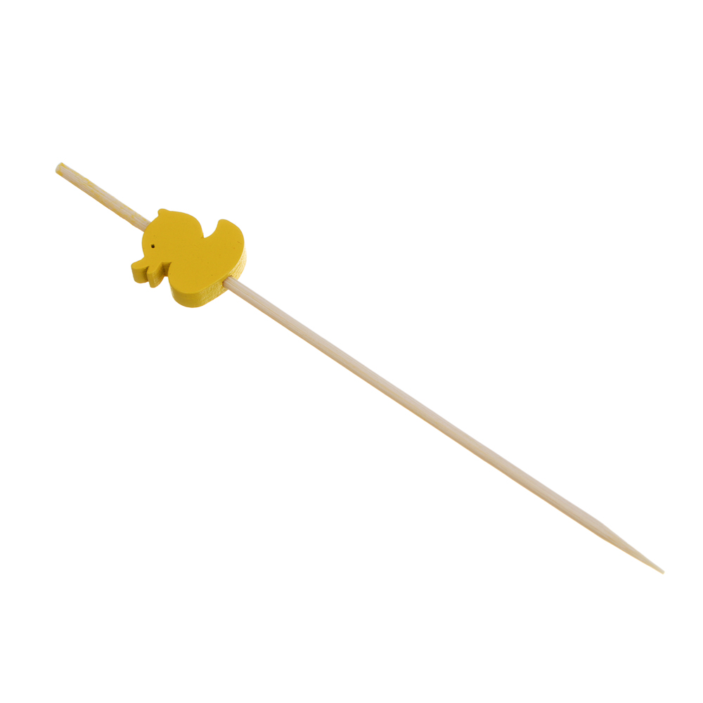 Шпажки "Утята", 12x1,7см, бамбук, дерево, 24 шт