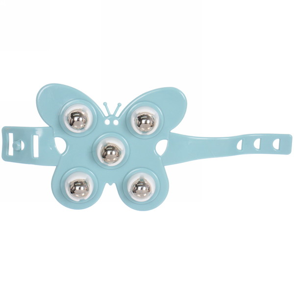 Массажер для тела "Butterfly" 5 роликов, 11*9,5 см, голубой