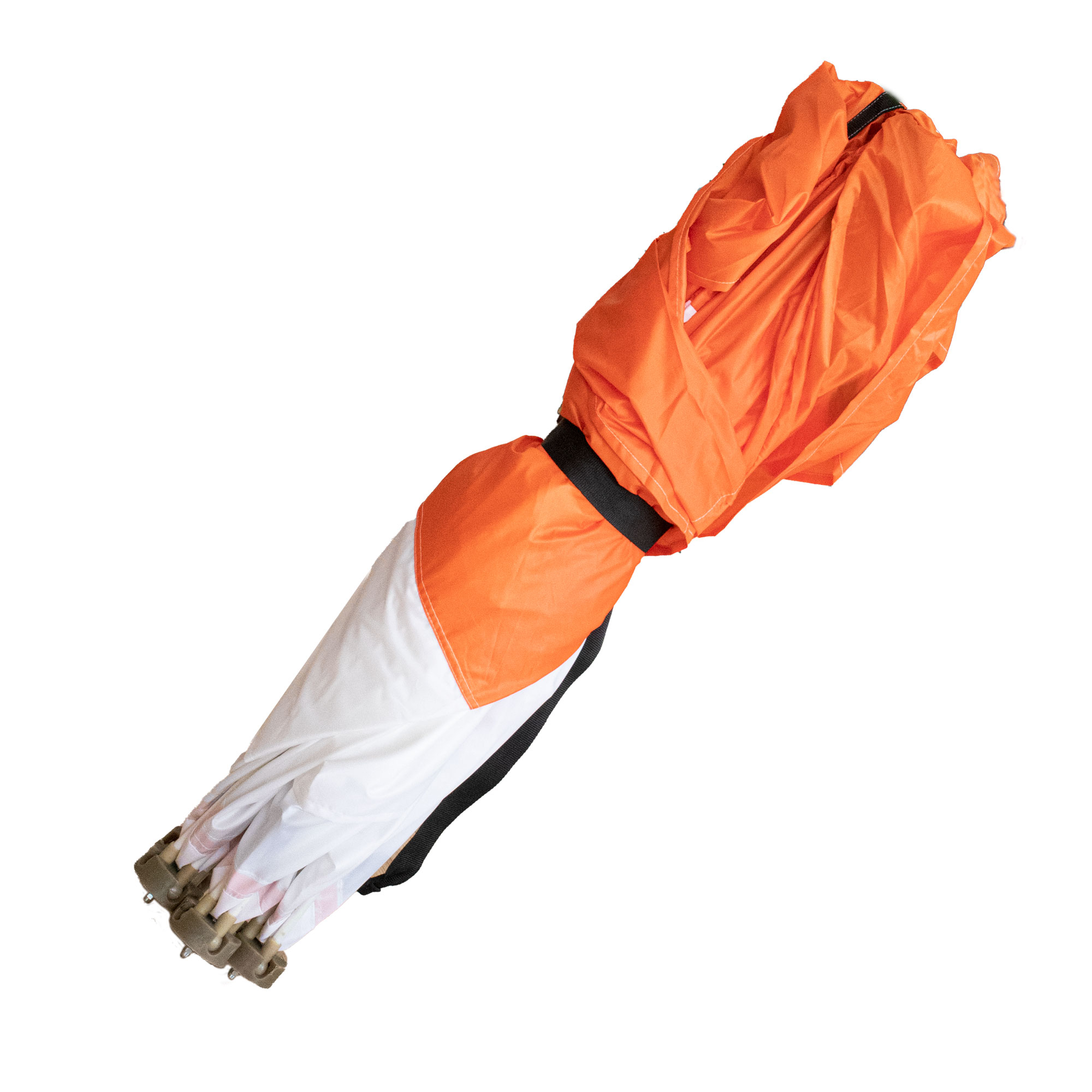 Палатка зимняя куб СЛЕДОПЫТ 1,5 х1,5 м, Oxford 240D PU 1000, S по полу 2,2  кв.м, цв. оранжевый/бел