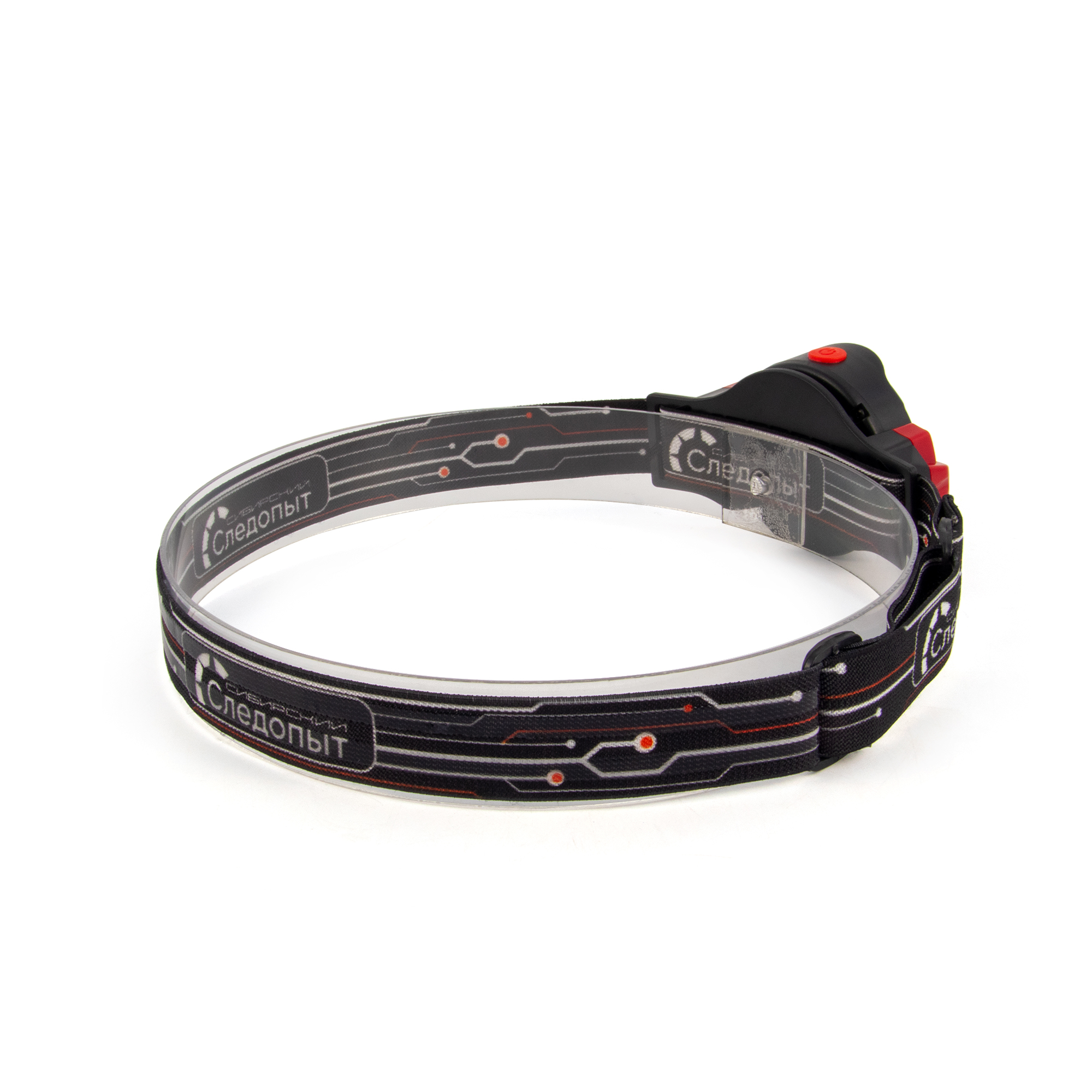 Фонарь налобный "СИБИРСКИЙ СЛЕДОПЫТ-FLASH", 1 LED+1 СОВ, аккум. 220В/100/