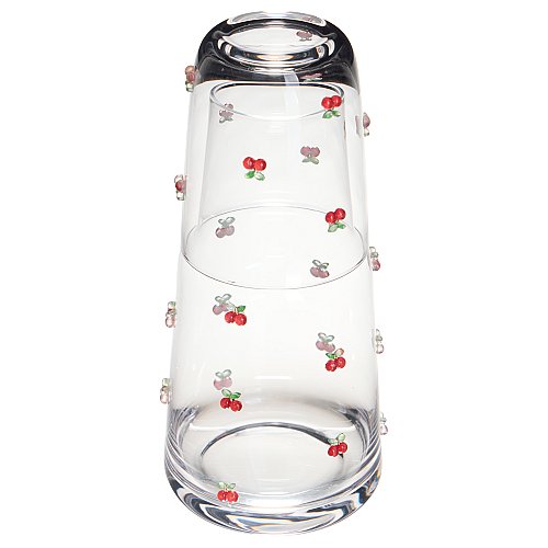 ГРАФИН С КРЫШКОЙ-СТАКАНОМ "FRUITY CHERRY" 890/330 МЛ