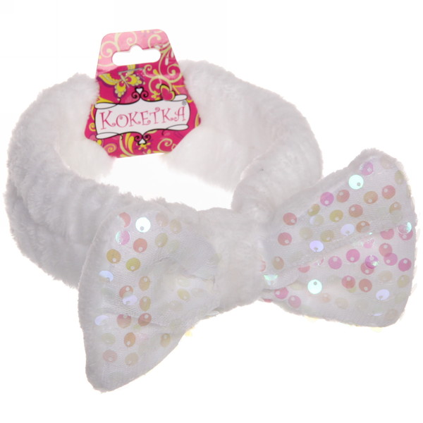 Повязка на голову "Beauty - Star", микс 6 цветов, 17,5*5см ( упаковка белый ZIP пакет )