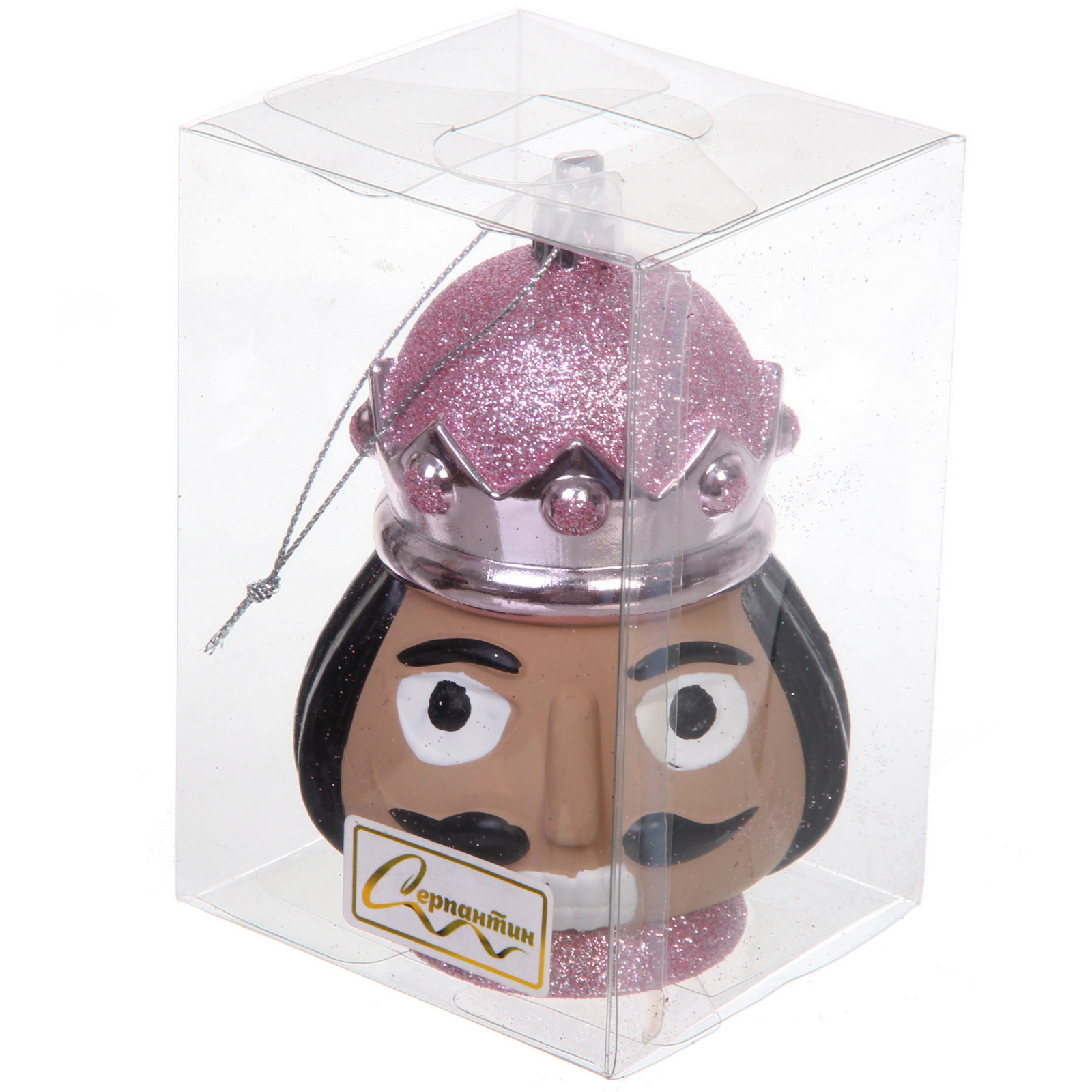 Елочная игрушка "Новогодний солдат" 7,5*7*11 см, розовый