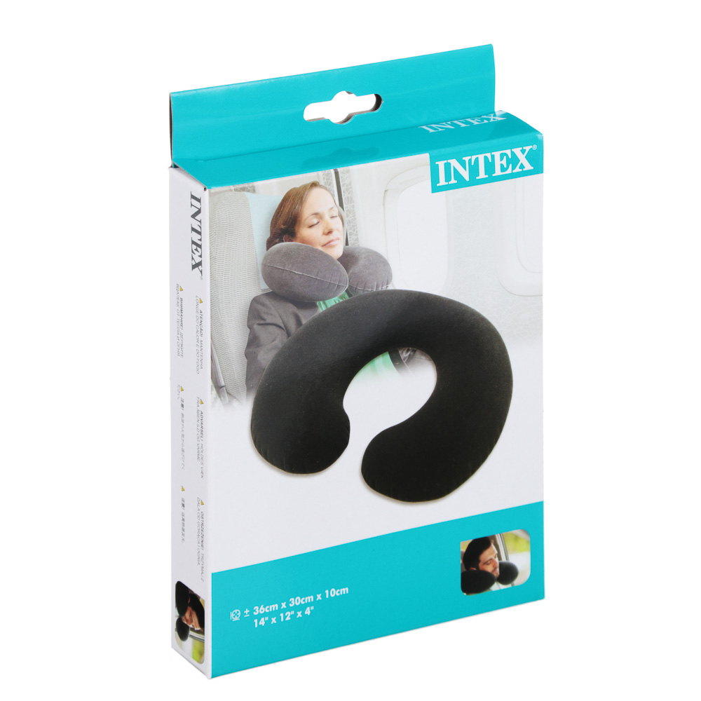 INTEX Подушка надувная дорожная 36x30x10см 68675