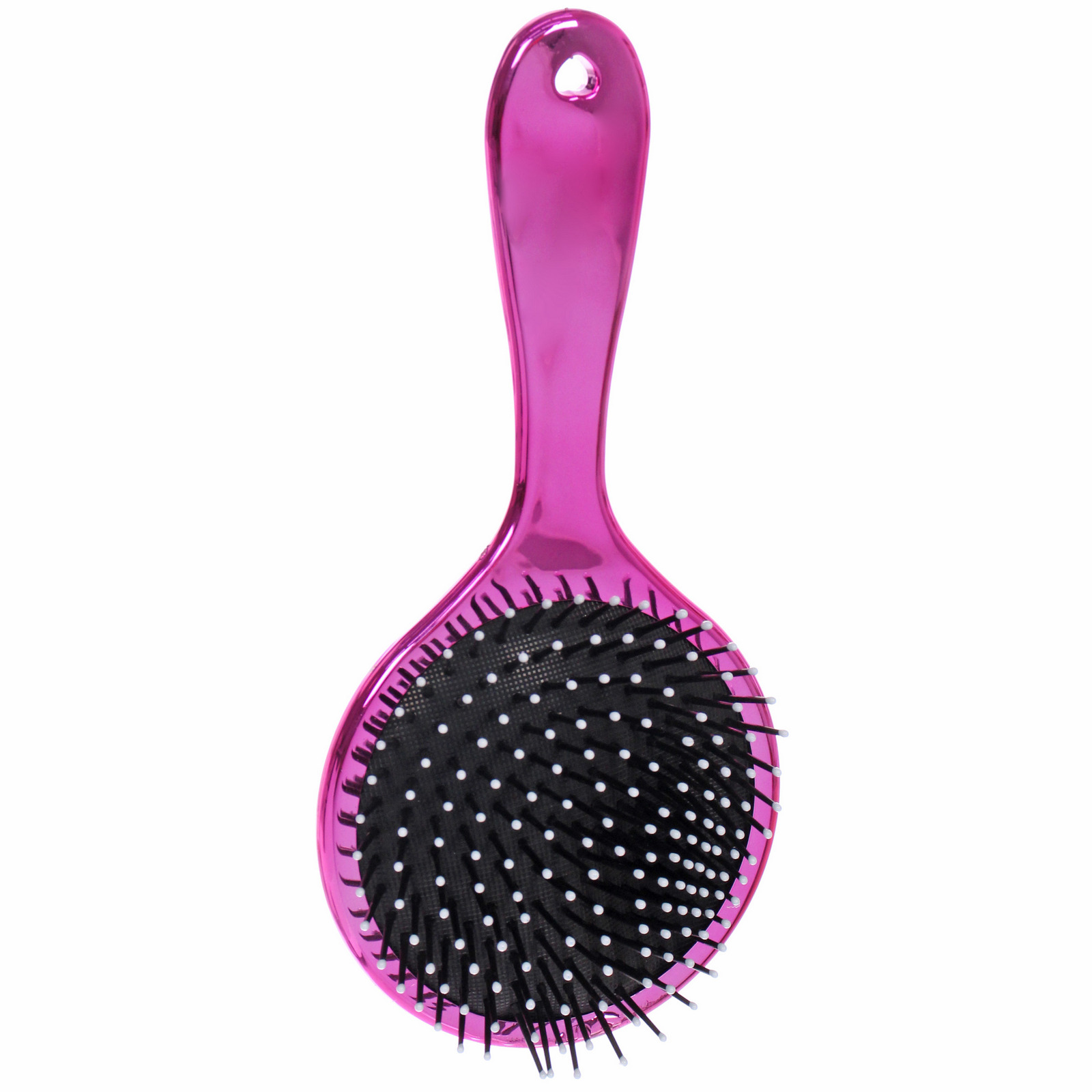 Расческа массажная зеркальная "Animals", микс 4 цвета, 10*22 см (блистер Ultramarine)