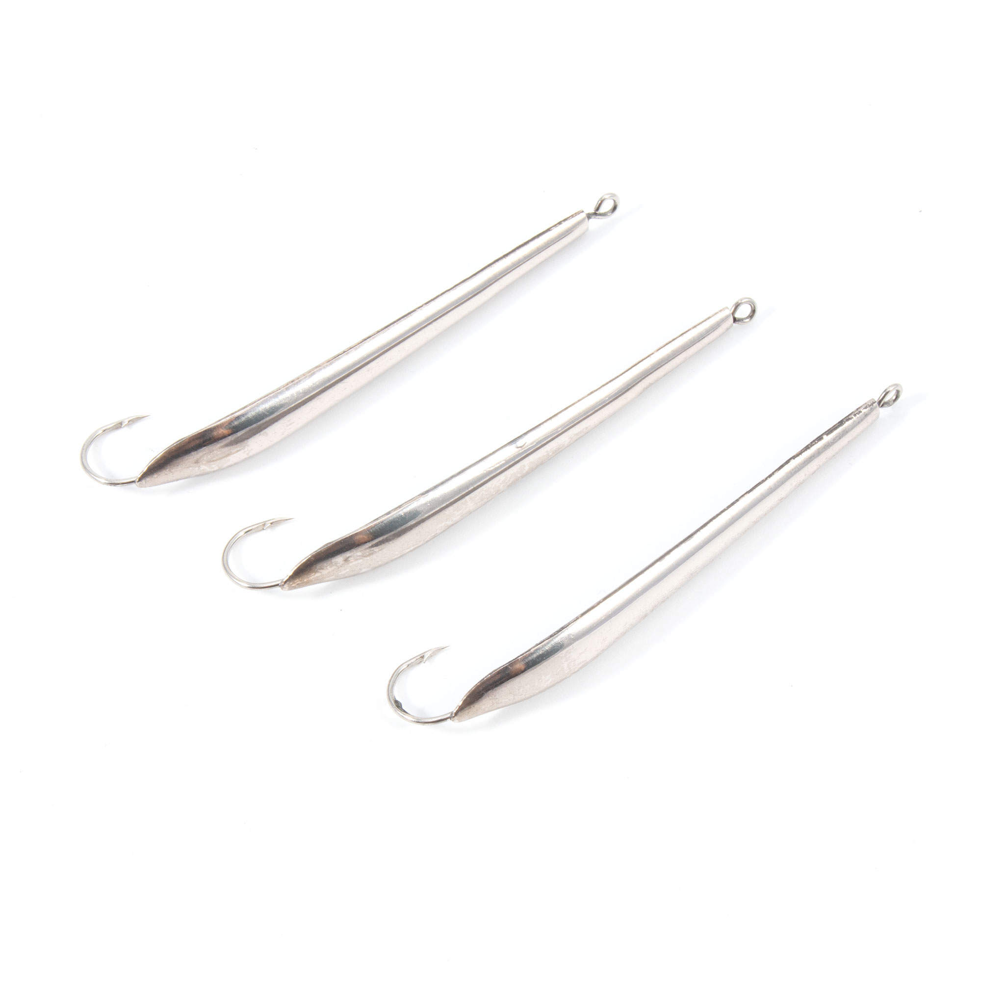 Блесна вертикальная "Яман" Судачья,размер 65 мм, вес 8,5 г, цвет никель (уп.3 шт.)/150/