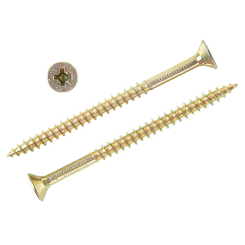 Шуруп для дерева 5,0*45  (желтый цинк) (90шт) (1/18)