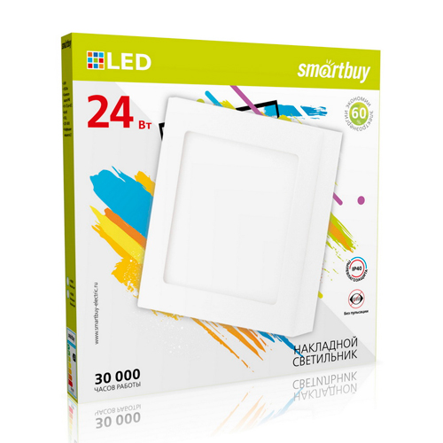 Накладной (LED) светильник Square SDL Smartbuy-24w/4000K/IP40 (SBL-SqSDL-24-4K)/20