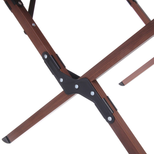 Стол кемпинговый складной DC-5002, 86*58*44 см,  цвет: темное дерево, каркас алюминий, Турист Мастер