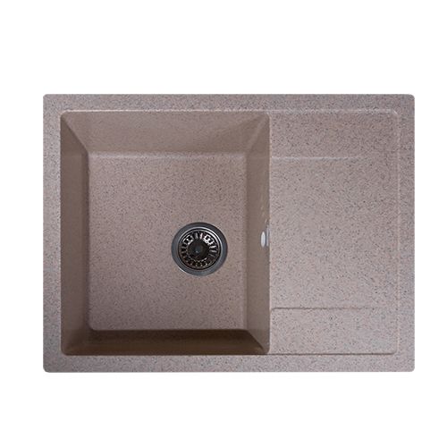 Мойка каменная GranAlliance G-25 64х50см, песок, 1/1