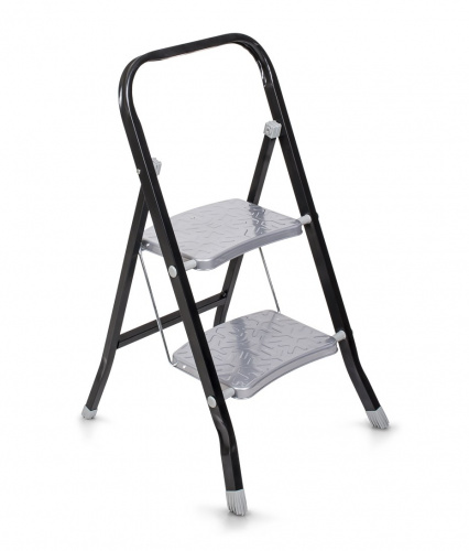 Стремянка стальн. 2 ступ.  высота до платформы 46см, 20х45,5х89см, вес 3,45кг КЛАСС PLUS UFUK Турция (1/4)