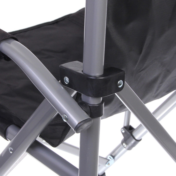 Кресло складное с подлокотниками до 100 кг SJ-0054, 58*58*92 см, цвет: чёрный, ТуристМастер