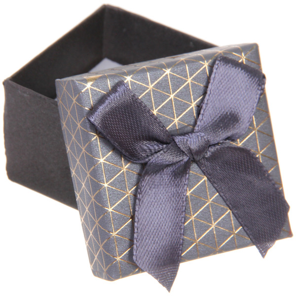 Коробка подарочная "Абстракция" 5*5*3,5 см, Серый