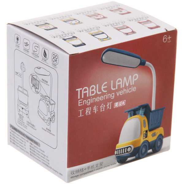 Настольная лампа "Sweet - Truck" 5,5*9*24 см LED, USB 3.w 5v, Синий/желтый
