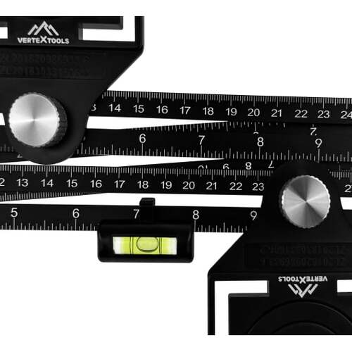 Линейка складная регулируемая для определения отверстий в керамической плитке vertextools 3043-2