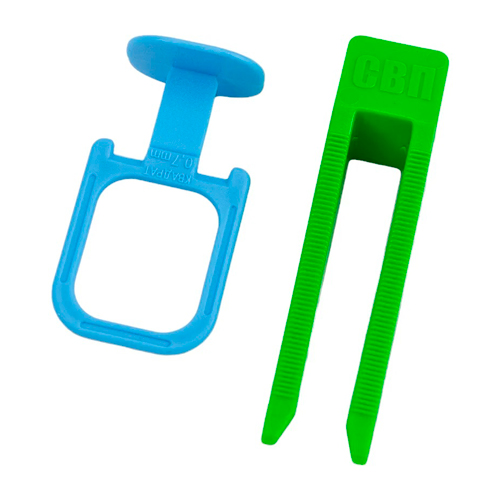 Зажим СВП "Квадрат" 40 шт + Клин 40 шт, 0,7 мм