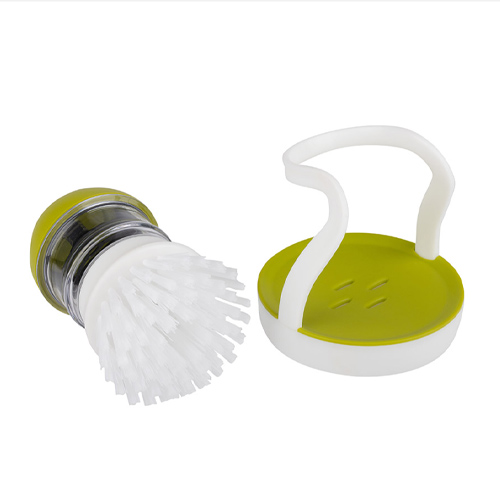 Щетка для мытья посуды SAUBER с дозатором для моющего средства