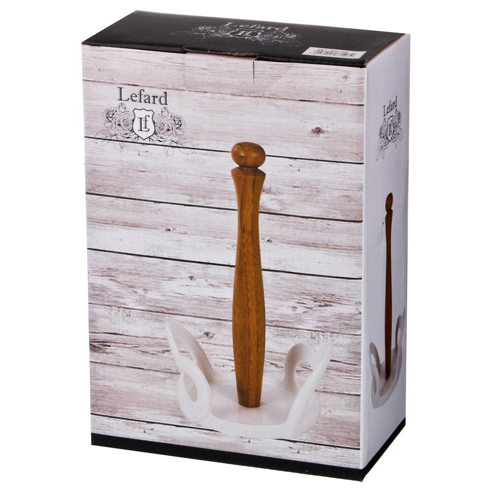 ПОДСТАВКА ДЛЯ БУМАЖНОГО ПОЛОТЕНЦА LEFARD, NATIVE, 16*13 СМ. ВЫСОТА=25, 5 СМ, КОР=16ШТ.