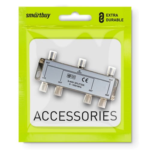 Делитель ТВ-сигнала "Краб" для цифрового ТВ на 1 вход-6 выходов, A225/35