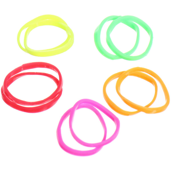 Резинки для волос детские силиконовые 200шт "ФРАТТИ БУМ", Единороже на Луне, 17*11см