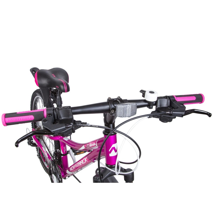 Велосипед NOVATRACK 24" KATRINA, алюм.рама 10", фиолетовый, 21-скор, TY300/TS38/TZ500,V-brake