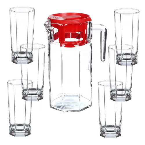 Кувшин + 6 стаканов, набор КОШЕМ Pasabahce, 97415B, 1/4