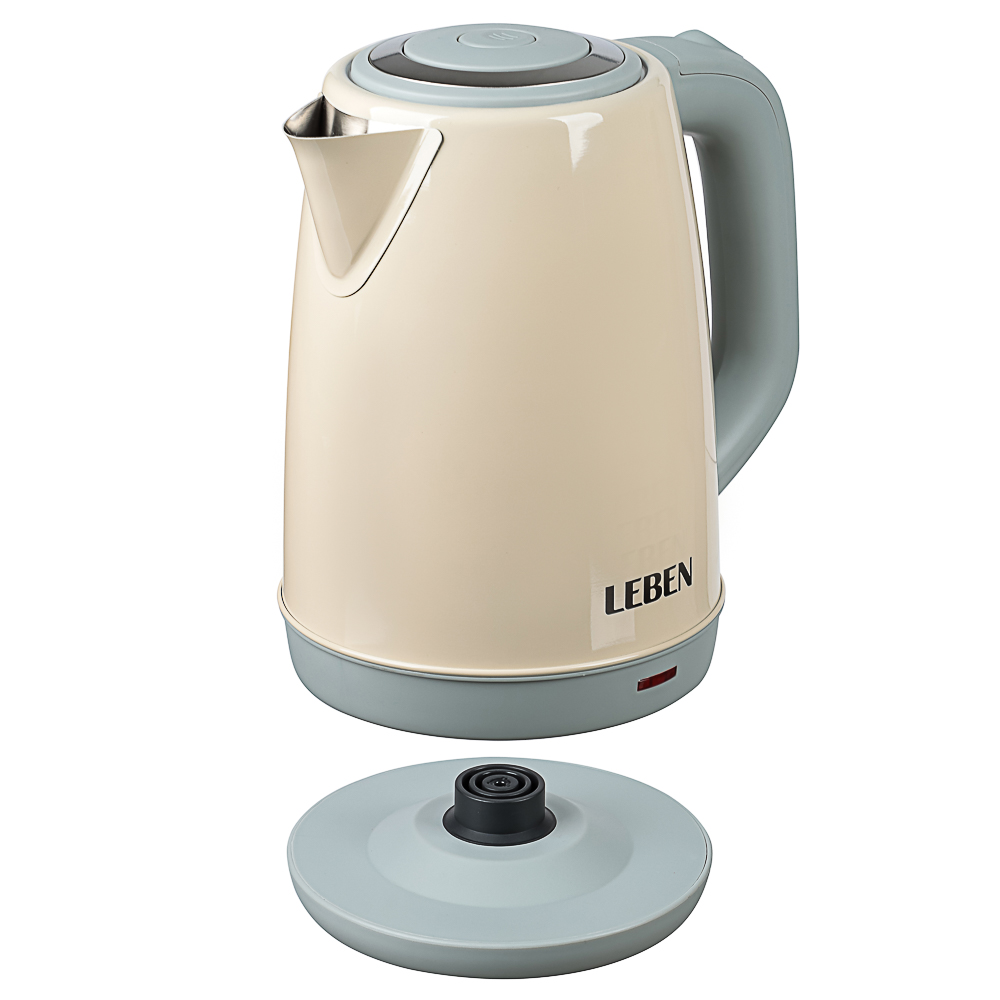 LEBEN Чайник электрический 1,7л нерж сталь, 136