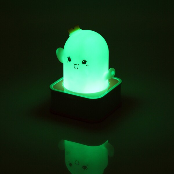 Светильник-ночник "Stella-Доброе привидение" 14*9,5см 7 цветов, на батарейках + USB