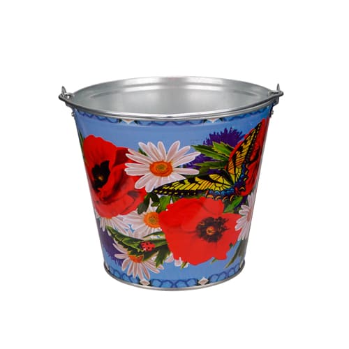 Ведро оцинкованное 12л с декором Лысьва (1/10)