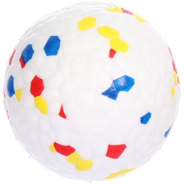 Игрушка - мячик сверх прочный для собак "ЗУБОЧИСТКА", цвет как на фото, d-6,5см (лейбл)