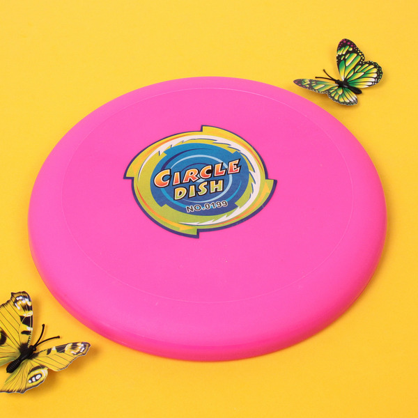 Тарелка летающая "Неон" 23 см, микс