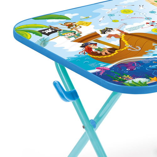 Комплект детский стол+стул  NK-75A, с пиратами