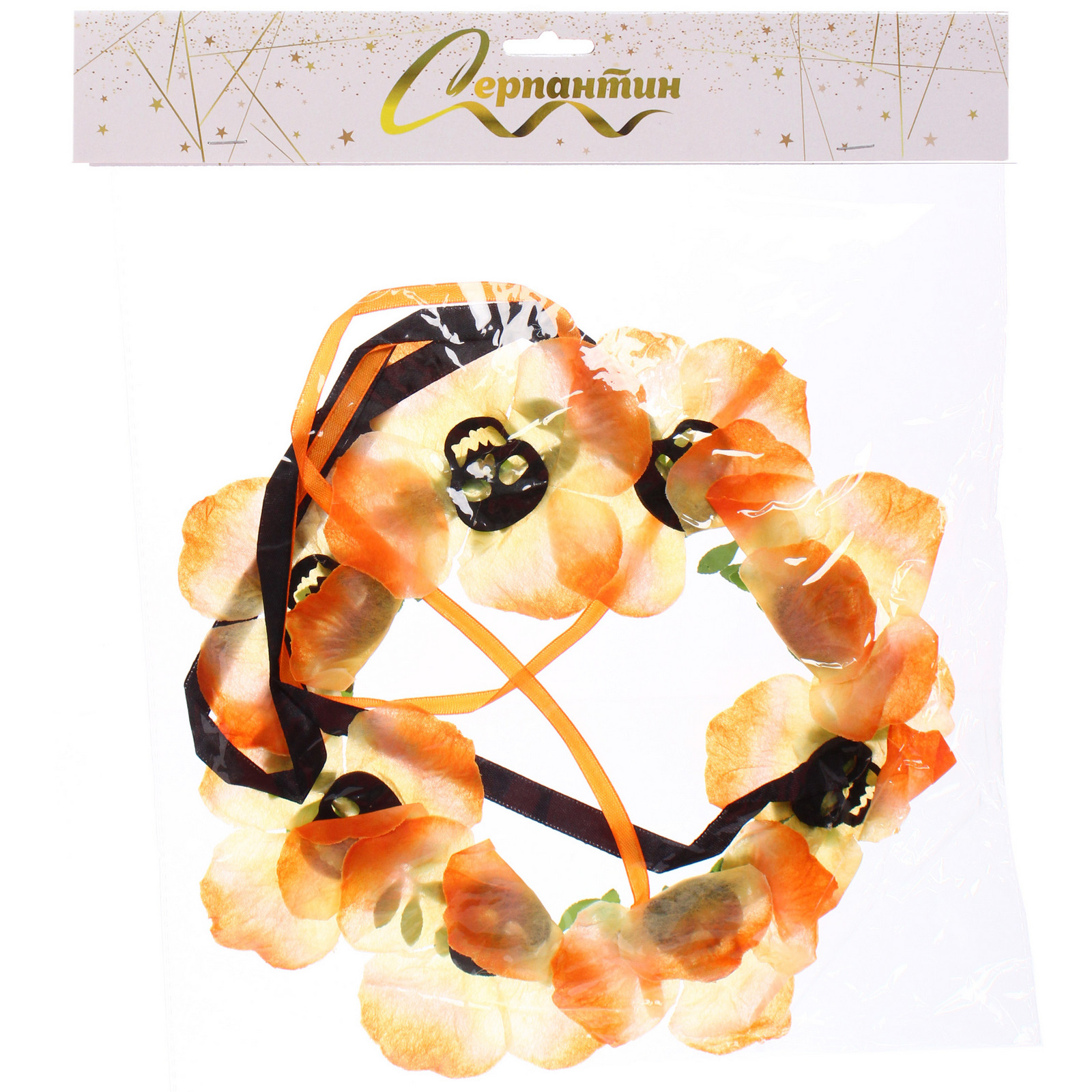 Ободок для волос карнавальный "Helloween - Цветы", микс