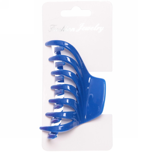 Заколка-краб для волос на блистере "Diana Collection - Mila", микс 6 цветов, 8см 