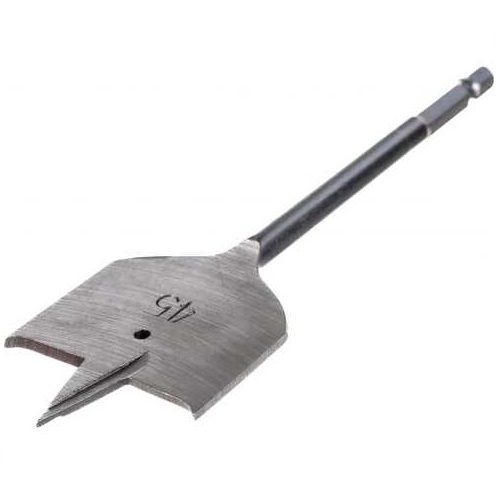 Сверла по дереву перовые, шестигранный хвост 45х152 vertextools 1133-45